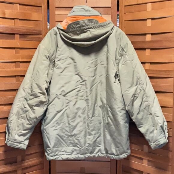 Emergency Exit Green Orange Snowboarding Ski Jacket Men L Coat Polyester Nylon - Picture 2 of 11